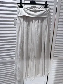 Lång Kjol Ecru One Size