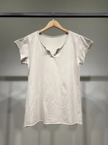 Kortärmad T-shirt Beige One Size