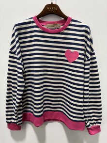 Marta du Chateau MdcVilda Långärmad Tröja Navy/Fuxia