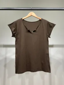 Kortärmad T-shirt Brun One Size