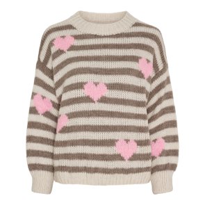 Marta du Chateau MdcCleo Stickad Tröja Beige/Fango