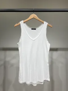 Linne med Paljetter Vit One Size