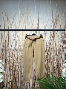 Ballongbyxa med Bälte Beige