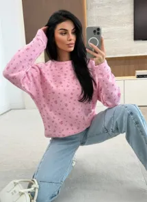 Estee Brown Sweatshirt Rosa One Size