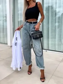 Jeans Ballongmodell Blå