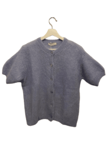 Stickad Kofta Himmelblå One Size