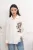 Blus med Broderi Vit