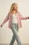 Set med T-shirt och Randig Skjorta Rosa One Size