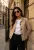 Jacka i Skinnimitation Beige