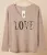 Tröja Love Beige Leopard One Size