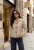 Jacka i Skinnimitation Beige