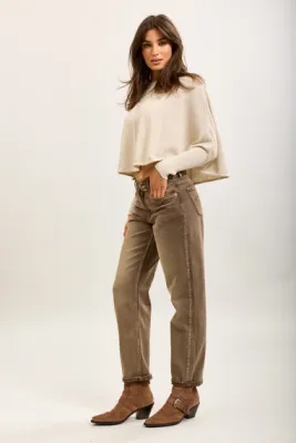 Zoom bild av Toxik3 Mom Jeans Taupe