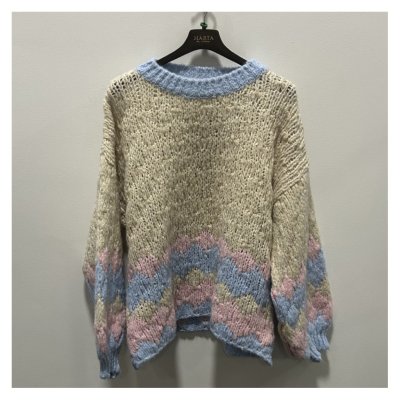 Zoom bild av Marta du Chateau MdcPernilla Stickad Tröja Beige