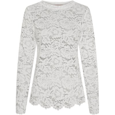 Zoom bild av Marta du Chateau MdcMilley Långärmad Spets-T-shirt White