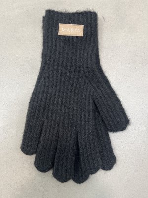 Zoom bild av Marta du Chateau Stickade Handskar Black