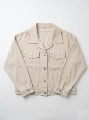 Zoom bild av Denimjacka Beige One Size