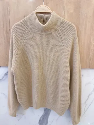 Zoom bild av Vändbar Stickad Tröja Beige One Size