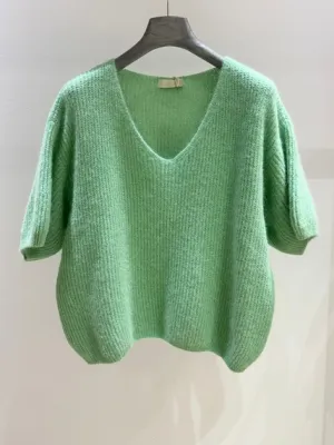 Zoom bild av Stickad Tröja Green One Size