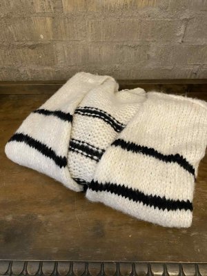 Zoom bild av Stickad Kofta Beige/Svart One Size