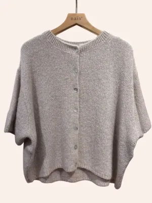 Zoom bild av Stickad Kofta Mullvad One Size