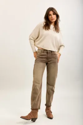 Zoom bild av Toxik3 Mom Jeans Taupe