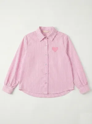 Zoom bild av Randig Skjorta Rosa One Size