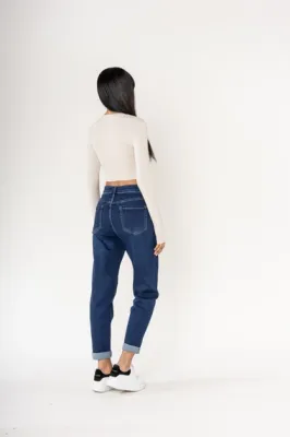 Zoom bild av Jeans MOM Boyfriend Mörkblå