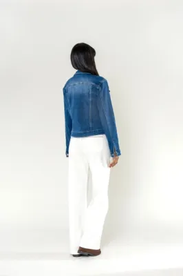Zoom bild av Jeansjacka Blå