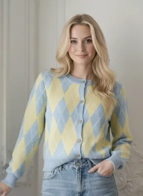 Zoom bild av Estee Brown Kofta Blå One Size