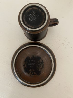 Zoom bild av Arabia Ruska Kaffekopp med Fat
