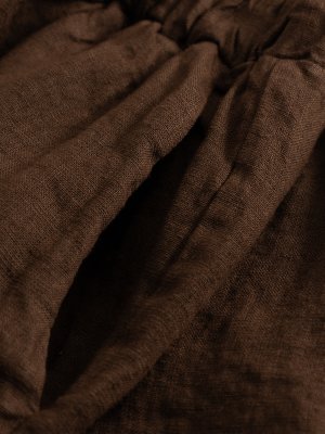 Zoom bild av Noella Layne Linneshorts Chocolate
