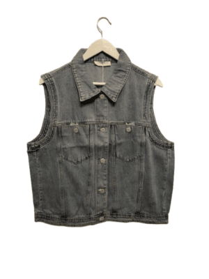 Zoom bild av Jeansväst Light Blue One Size