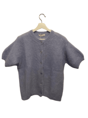 Zoom bild av Stickad Kofta Himmelblå One Size