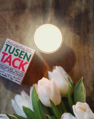 Zoom bild av Klinta "Bara någonting litet" - Tusen Tack - Doftljus 