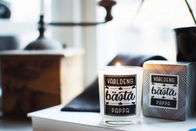 Zoom bild av Klinta "Bara någonting litet" - Världens bästa Pappa - Doftljus 